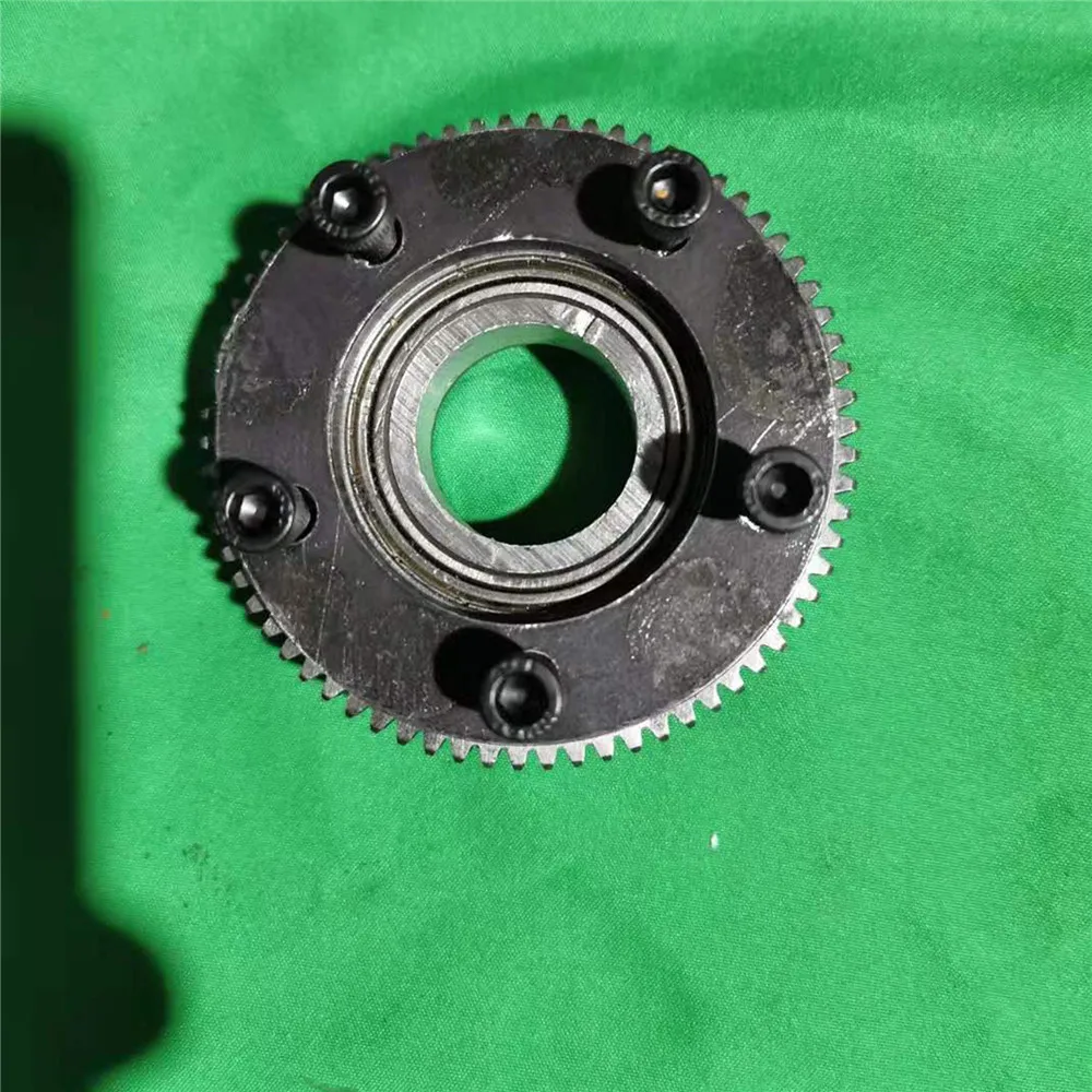 Double Bearing Rotation Gear Plate Slewing Gear Support for 1/18 HUINA 580 RC Excavator Modification Parts Accessories