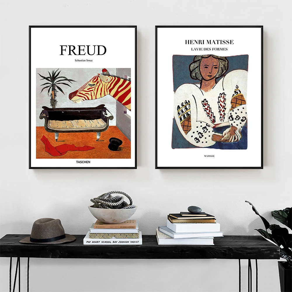 

Abstract Poster Prints Canvas Painting Wall Art French Freud Henri Matisse English Letter Pictures For Office Room Nordic Decor