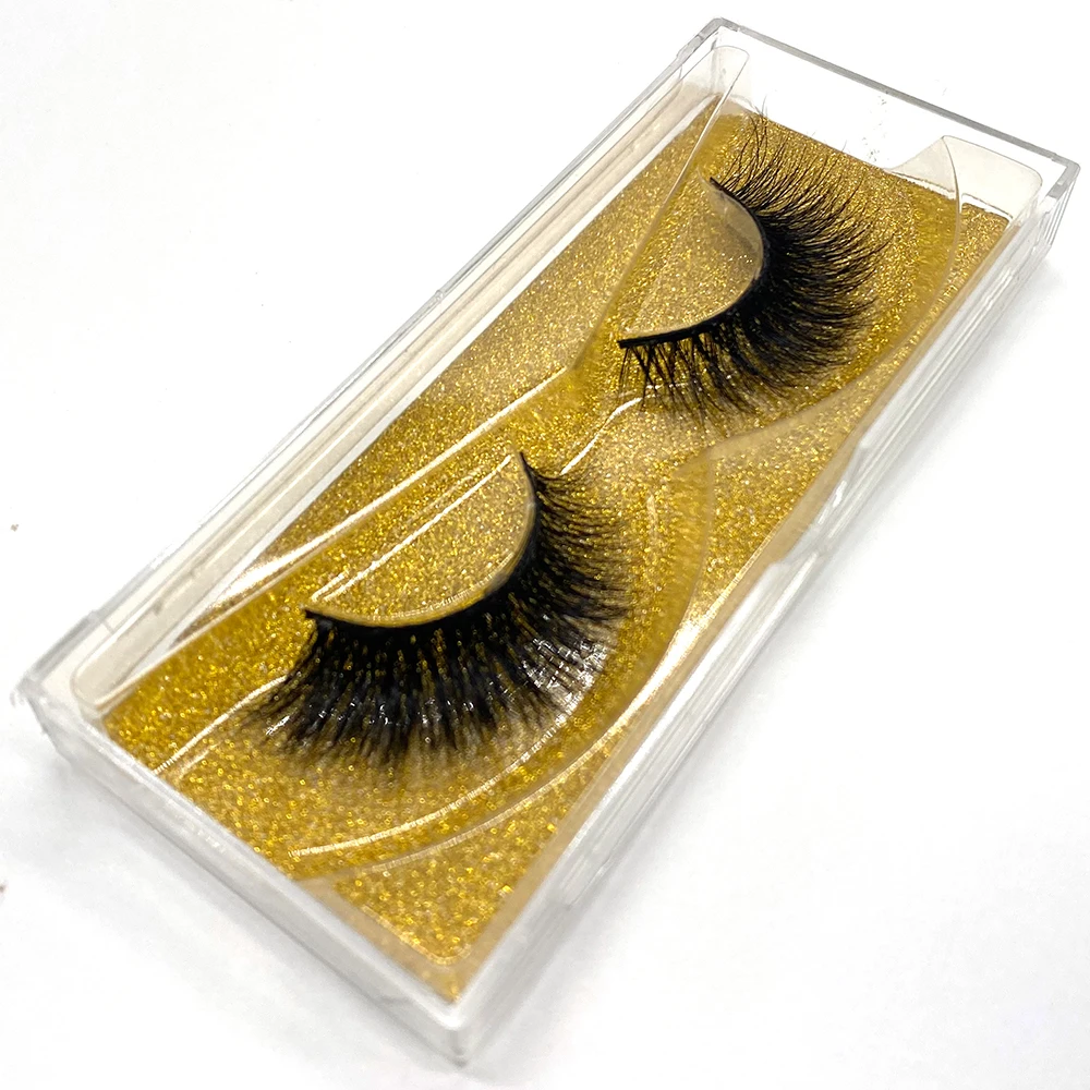 5D Handmade ไซบีเรีย Mink Eyelashes จีน E14ธรรมชาติ Fluffy Curl 21มม.Embellish Eye ขยาย Cross Section งานแต่งงาน