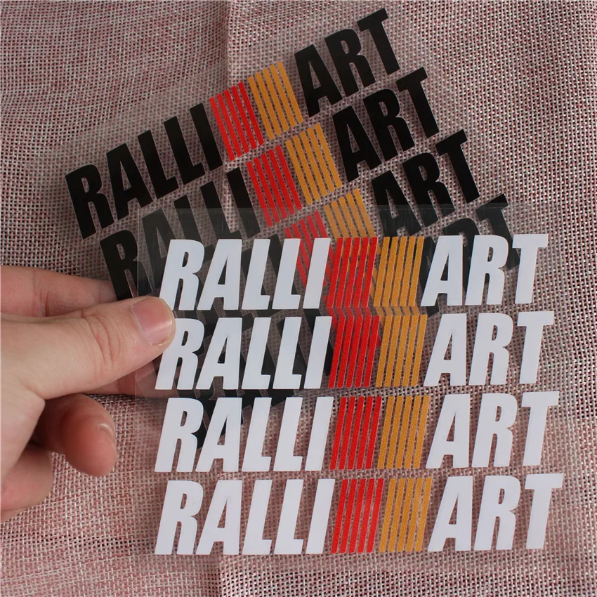 RALLI ART-Car Door Handle Sticker, Decalque, Auto, Esportes, Ralliart, Mitsubishi Lancer, ASX, Outlander, Pajero, Galaxy, Acessórios, 4pcs