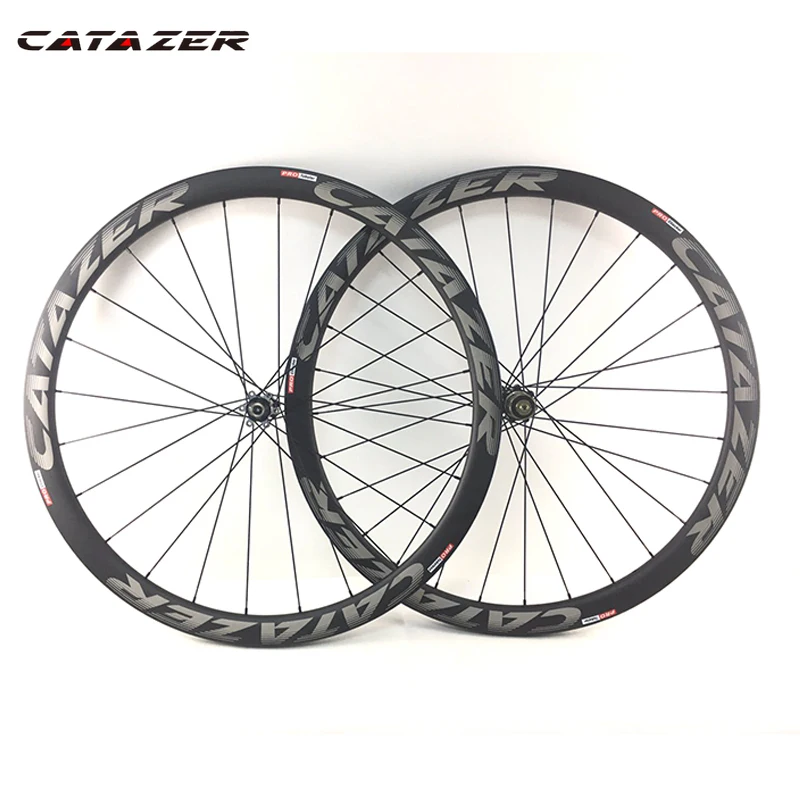 

CATAZER T700 Carbon Bike Wheelset Disc Brake Super Light Wheel 700C Novatec D411 D412 Straight Pull Hub 23/25mm Wide 38 50 60 88