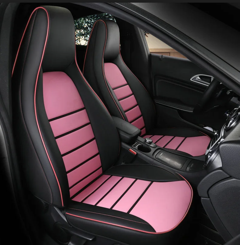 Custom Alleen 2 Voorste Auto Bekleding Voor Mercedes-Benz Gla200 Gla260 Cla200 Cla 220 Cla260 Een 180 A200 auto Accessoires Auto Styling