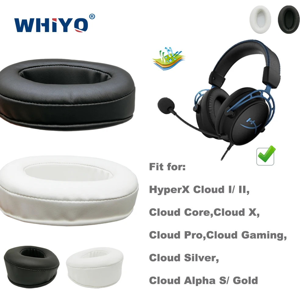 

Сменные амбушюры для HyperX Cloud I/ II, Core, X, Silver, Alpha S/ Gold, Pro, игровая гарнитура