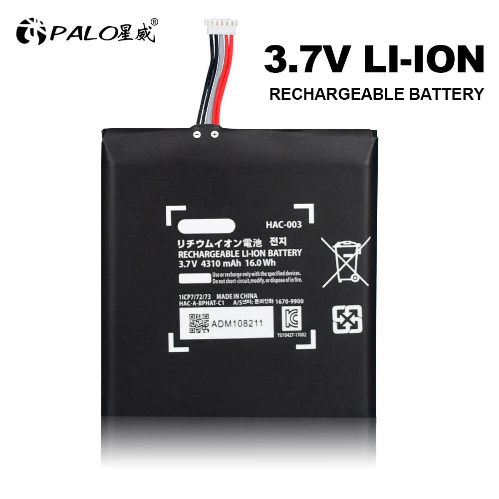 

HAC-003 Rechargeable Battery 4310mAh 3.7V Li-ion for Nintend Nitendo Switch Console Controller Replacement Charger Battery