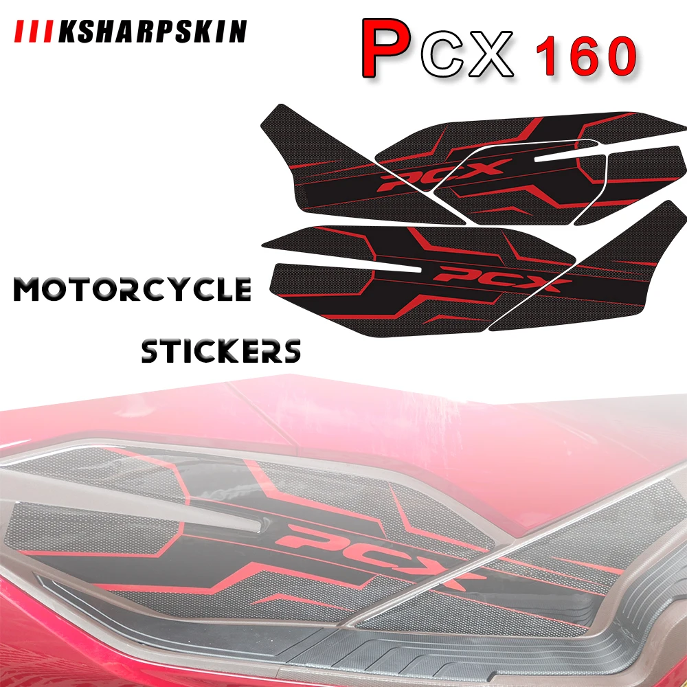 

Motorcycle 3D Gel Stickers Pedal side stickers Protection Foot pedal side sticker decals for HONDA PCX125 PCX160 2021 PCX150