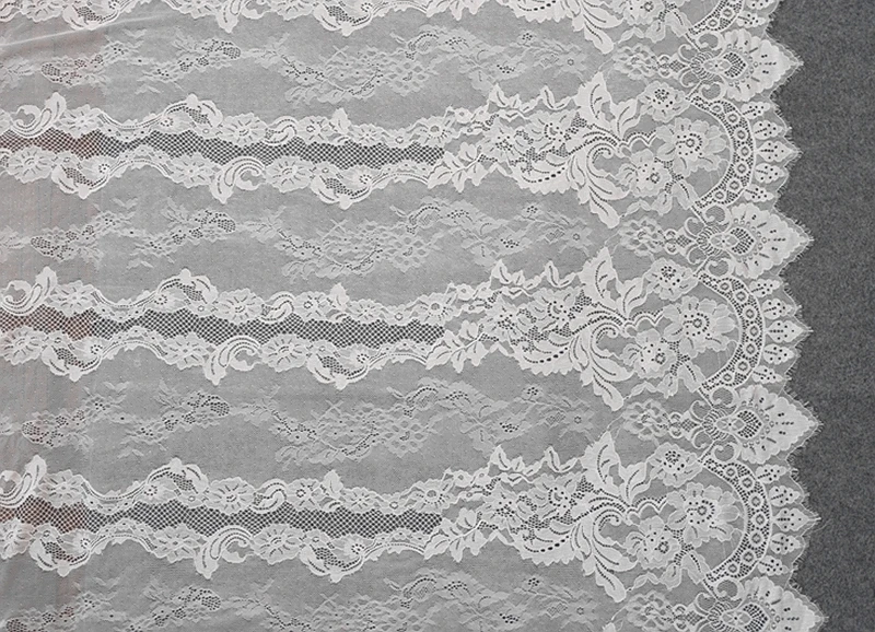 3meters long black and white strands eyelash lace lace fabric handmade diy tablecloth dress wedding dress fabric