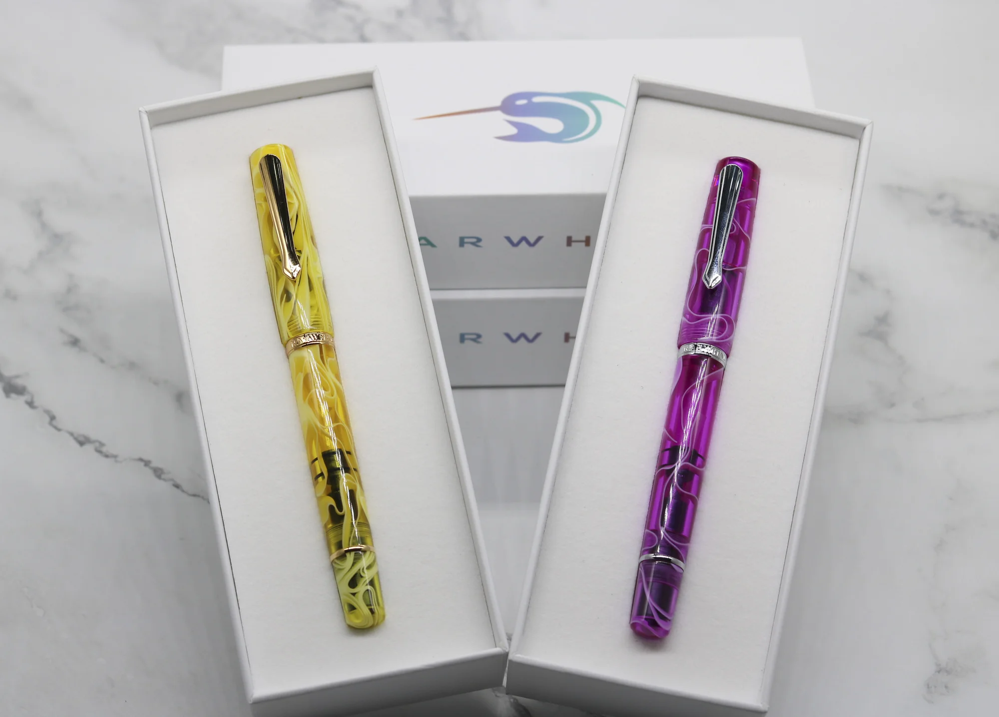 USA High-Grade Resin Pen Color Piston Inking Fountain Pen Office Campus Gift Selection