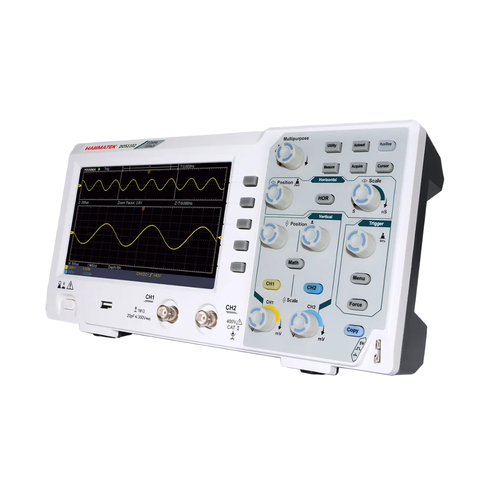 DOS1102 Best Digital Oscilloscope 100mhz 2chanel oscillograph 1gsa/s 7\'\' Tft Lcd Better Than Ads1102cal+ Osciloscope Kit