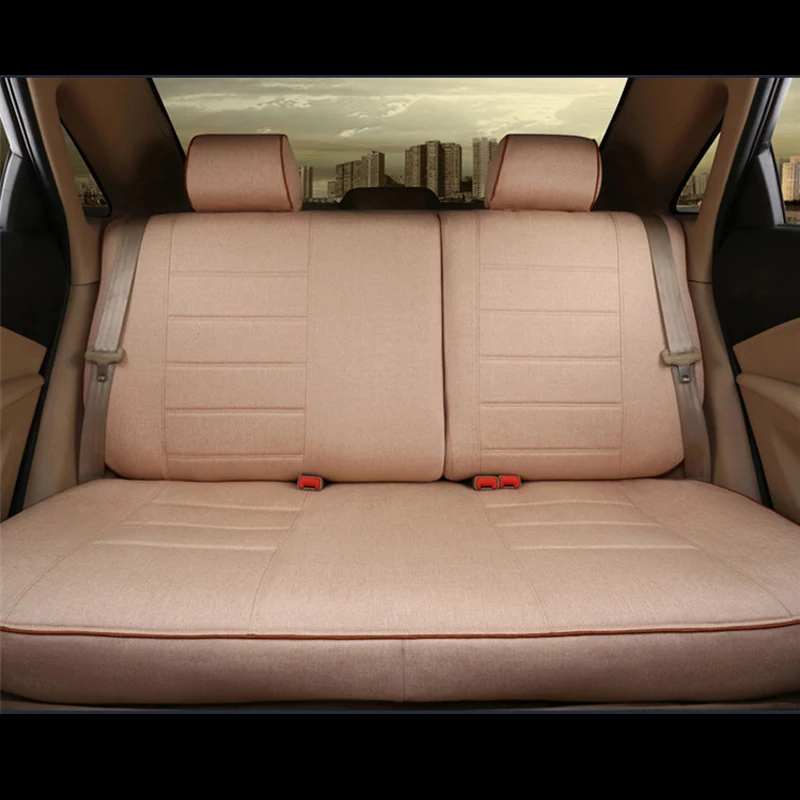 وسادة مقاعد الكتان لنيسان قاشقاي 2012 2015 2016 2018 أغطية المقاعد المخصصة تناسب مقعد السيارات يدعم تصفيف السيارة 12 قطعة/المجموعة #5