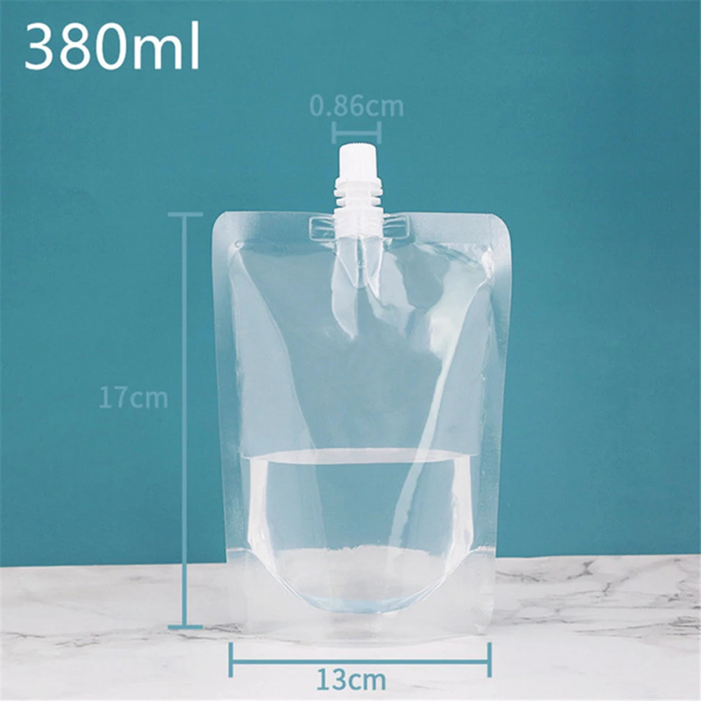 100/150/200/250/300ml Packaging Bag Stand Up Spout Pouch Plastic Hand Sanitizer Lotion Shampoo Makeup Bottles Drink Bag