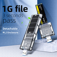 5Gbps High Speed M2 SSD CASE SATA Chassis M.2 To USB 3.0 SSD Adapter For SATA M / B Key SSD Disk Box For 2230/2242/2260/2280MM