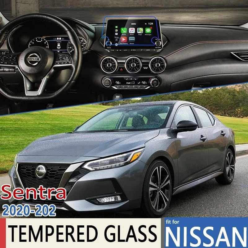 For Nissan Sentra B18 MK4 2020 2021 2022 Car Navigation Film Ultra-Thin Perfect Fit Touch Full Screen Protector Tempered Glass