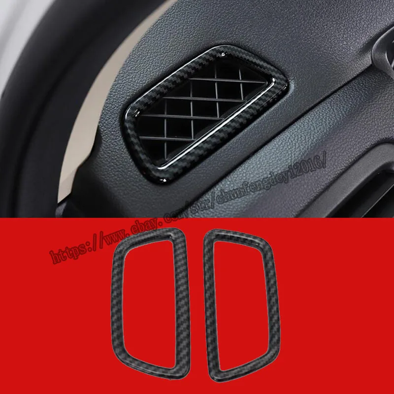 For Honda CRV CR-V 2012-2016 Dashboard L&R Air Outlet Vent Trim carbon fiber 2pcs