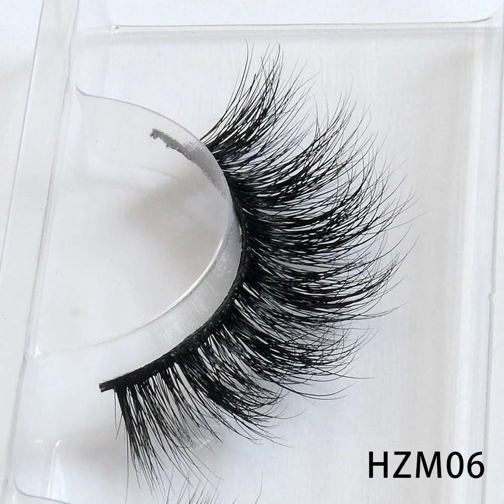 Dropshipping 15-18mm 3D Resuable Dramatic Wispy Mink Fake Eyelashes Makeup Strip False Lashes With Free Eyelash Packaging Boxes