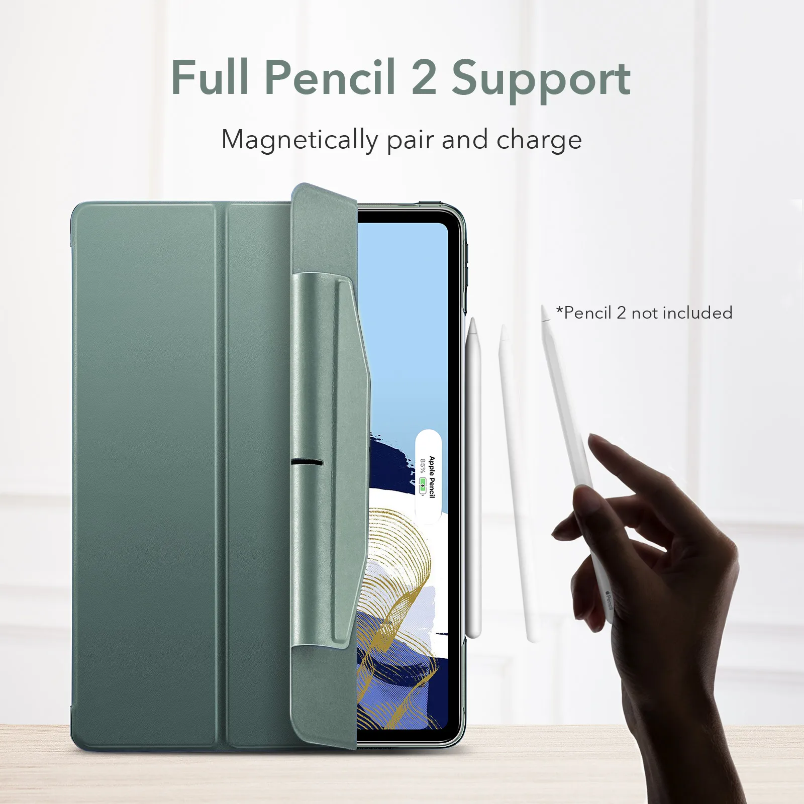 ESR for iPad Pro 11 Case for iPad Air 5 4 Case for iPad Pro 12.9 Cases for iPad mini 6 Ascend Trifold Hard Back Protective Cover