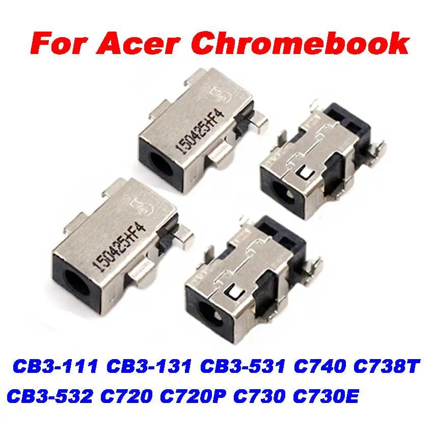 20Pcs New For Acer Chromebook CB3-111 CB3-131 CB3-531 CB3-532 C720 C720P C730 C730E C738T C740 DC Power Jack Connector