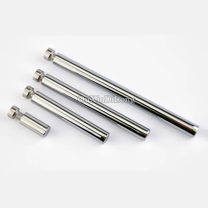 Cheap Wholesale 200PCS Solid Metal Advertising Nails Barrel Screws Acrylic Billboard Glass Standoffs Pins for 4~17mm Thickness