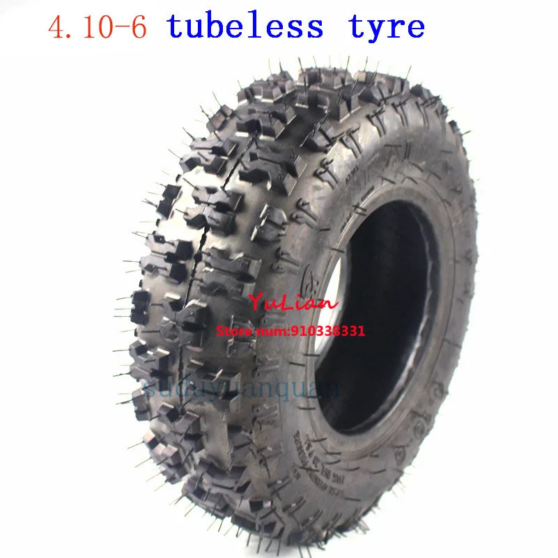 Good Quality 4.10-6 Tubeless Tire ATV Go Kart MIni Quad 4.10-6 Inch Tire Snowplow Vacuum Snowmobile Tire 4.10-6 Inch Beach Tire