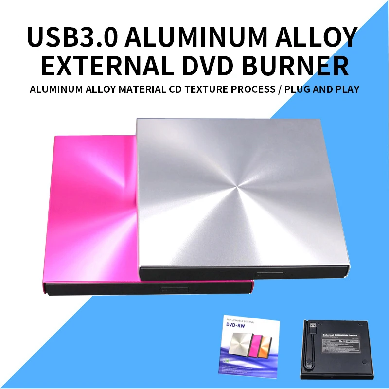 Aluminium USB3.0 Externe Brander TG30N Notebook Mobiele Externe Dvd Brandende Externe Optische Drive