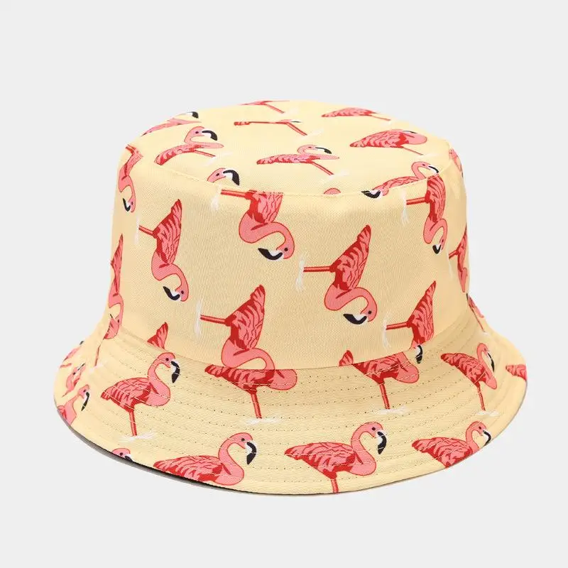 LDSLYJR Cotton Bird Print Bucket Hat Fisherman Hat Outdoor Travel Sun Cap for Men and Women 346