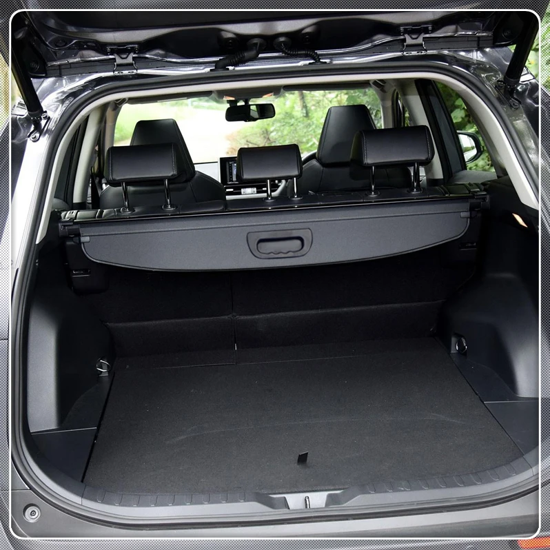 

For Toyota RAV4 XA50 2019 Cargo Cover Security Shield Rear Trunk Luggage Parcel Shelf Cover Black Car Styling Accessories