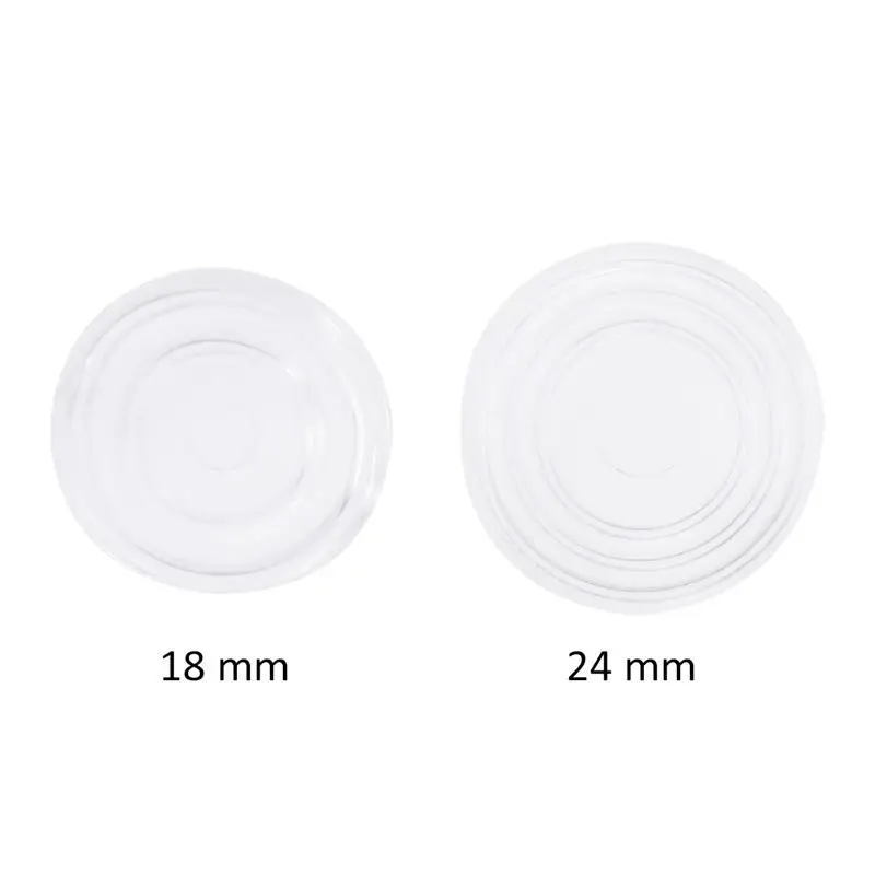 30Pcs /18PCS Furniture Bumpers Glass Table Pads Round Transparent Rubber Tea Table Mat Non-Slip Grip Pads For Floor Tea Table