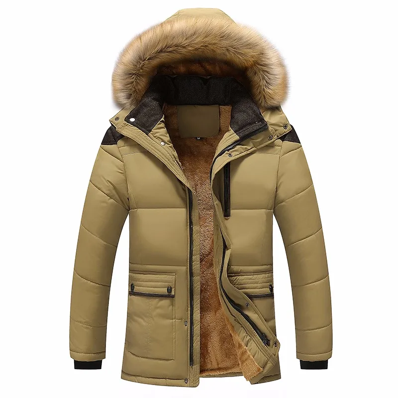 Jaqueta de parka com capuz de lã grossa masculina, jaqueta militar, casaco de veludo quente, plus size, 8XL, inverno, 2021