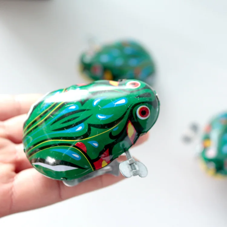 Jouet grenouille nostalgique en fer, 1 pièce, jouets pour enfants