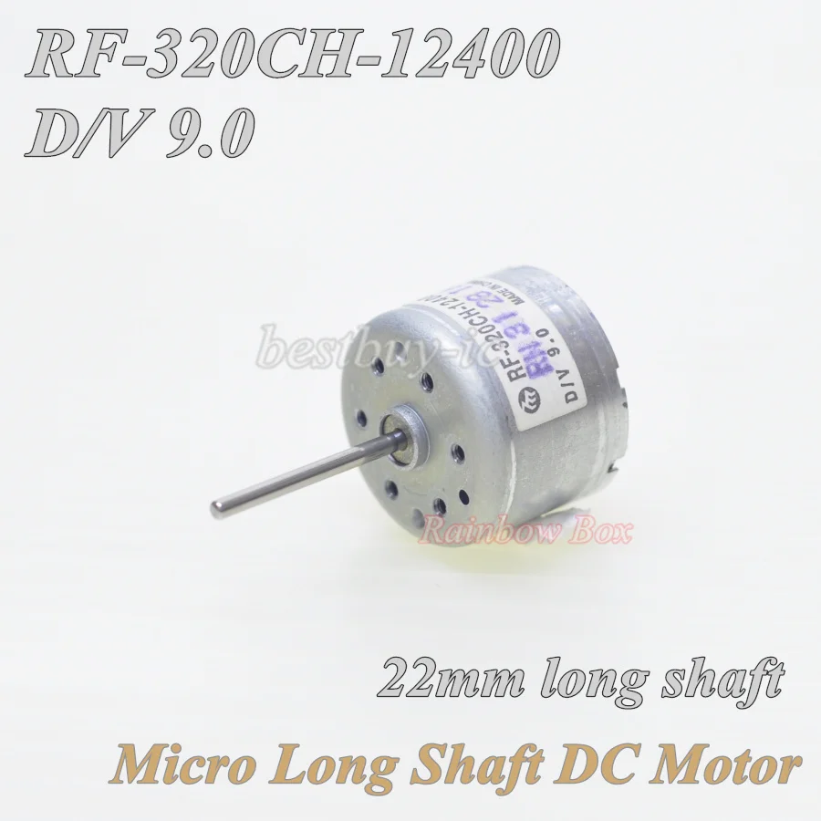 Miniature Long Axis Motor RF-320CH-12400 Motor 310 Series 3.0V-9.0V DC Motor 22MM long shaft