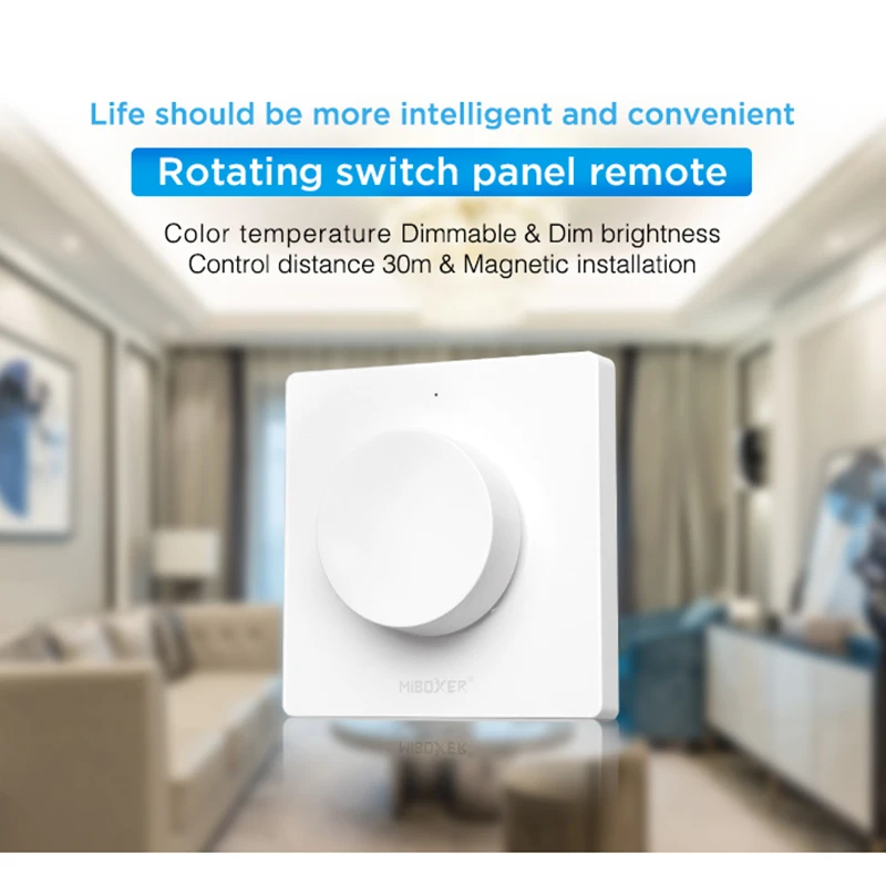 Imagem -06 - Miboxer-painel de Interruptor Rotativo k1 Wi-fi Regulável 2.4g Temperatura de Cor Instalação Magnética 3v