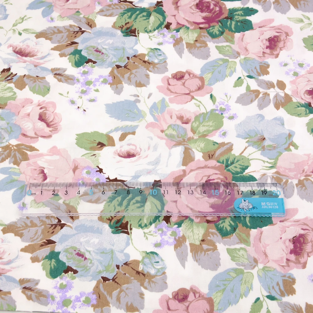 Teramila Rose Gedruckt Baumwolle Stoffe durch die Meter für Nähen Stoffe in Meter Freies Verschiffen, Bettwäsche Sets, quilts, Patchwork, Kleid – Detail 38