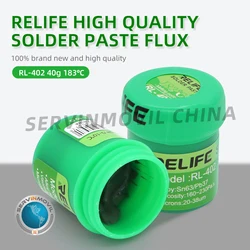 RELIFE No-clean Solder Paste Flux RL-402 40g 183 degree Soldering Paste for iPhone Repair Mobile Phone BGA Reballing Soldering