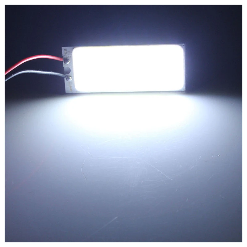 Promotion! 501 BA9S Festoon Dome Interior 36 LED COB Adapter Panel Light Bulb DC12V Pure White