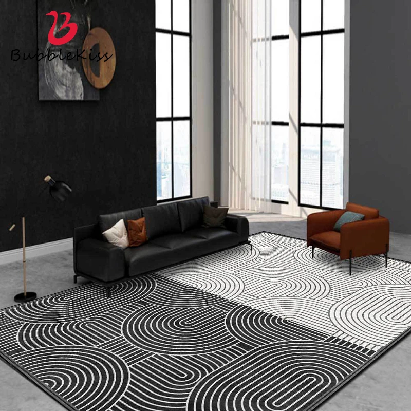 

Bubble Kiss Thickened Loop Velvet Carpet for Bedroom Nordic Style Abstract Pattern Living Room Decoration Rug Short Hair Mat New