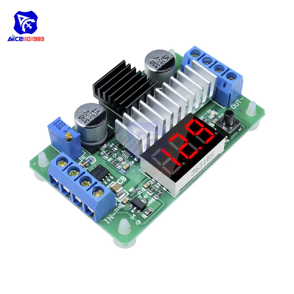 diymore LTC1871 DC-DC Step Up Boost Converter Power Supply Module DC 3.5V to DC 30V 100W LED Display Voltmeter