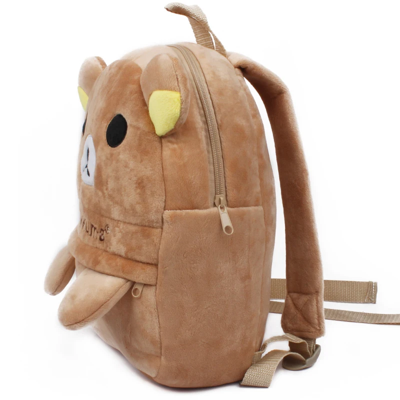 Cute Rilakkuma Bear Plush Backpack Anime Small Bag Kids Children School Bags Kindergarten Preschool Backpack for Boys Girls