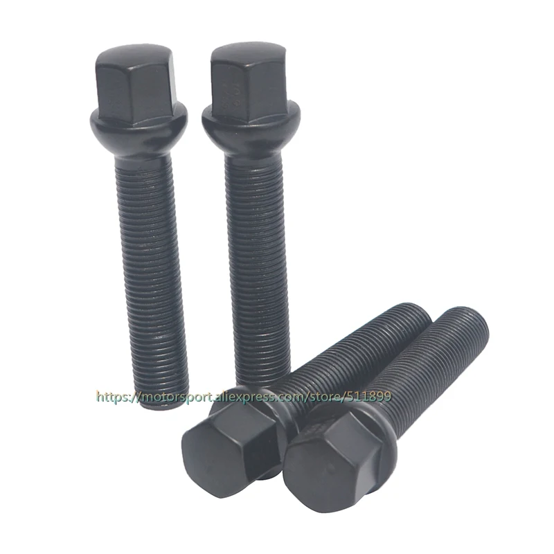 10pcs 14x1.5 | 60mm Shank | Ball Radius Seat Extended Wheel Spacer Lug Bolts