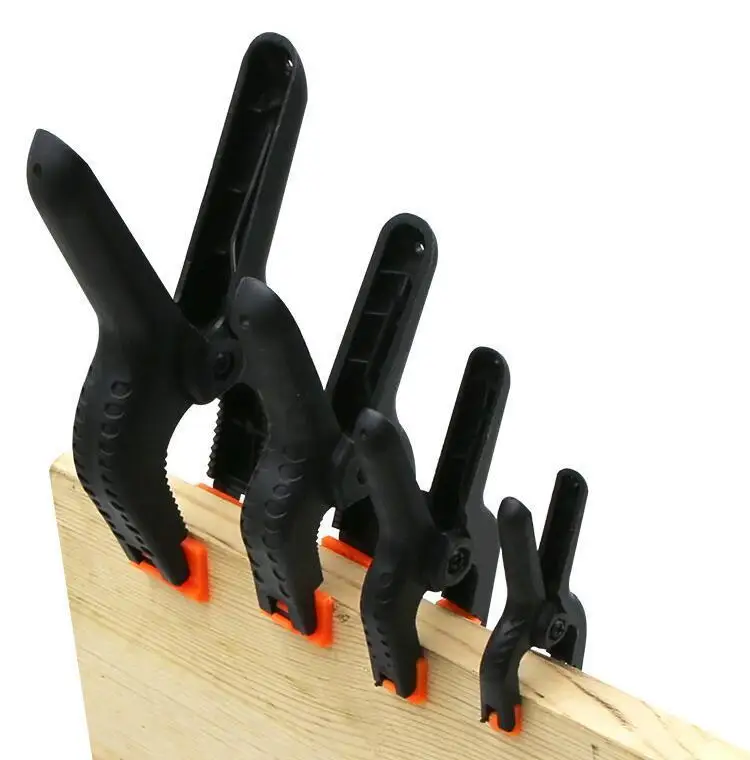 5pcs 2-9 inch Adjustable Nylon Mini Spring Clamps Muslin Clamps for Photo Studio Backdrops Woodworking DIY Projects