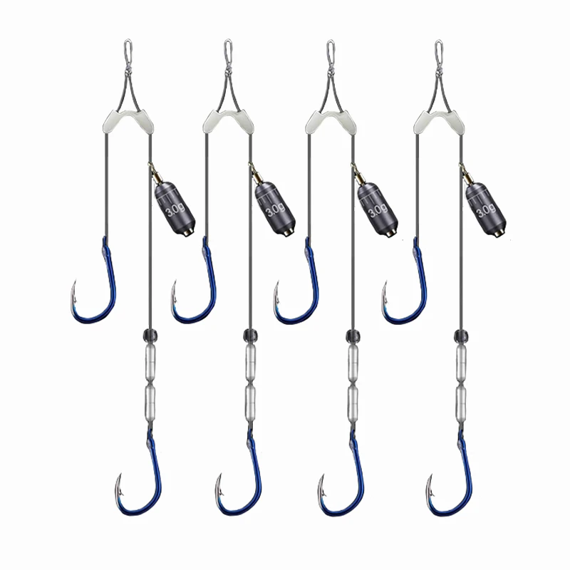 2021 Fishing Tackle Sinking Fishing Hook Leader Carp Fishing Hooks Europe Feeder Group Carp Hook Accessories 5pcs/Set