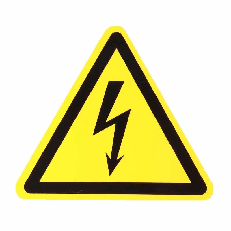 1/3/5Pcs Car Sticker Decal Vinyl Car Bike Bumper Electric Warning Danger Sign 100mm PVC Waterproof Danger Notice