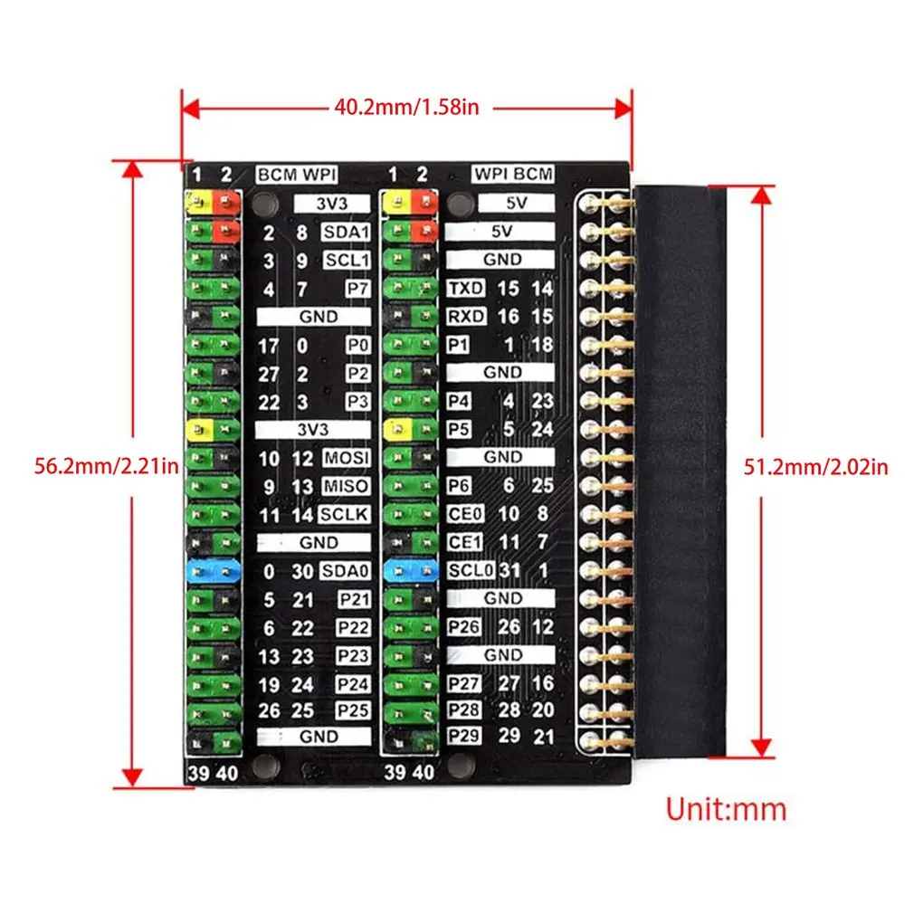 for 400 GPIO Header Adapter, Header Expansion, 2x 40PIN Header, Designed for Coolwell Waveshare  400