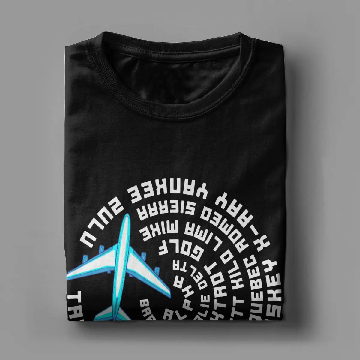 Phonetic Alphabet Airplane Pilot T-Shirts for Men Flying Aviation Cool 100% Cotton Tees O Neck T Shirts Birthday Gift Clothing