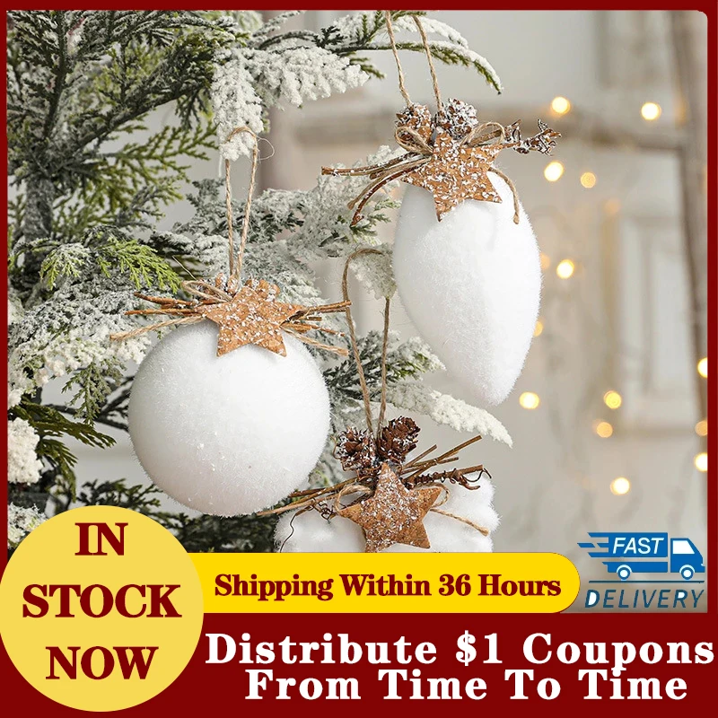 

2023 Hot Sale Christmas Ornament Balls Christmas Wedding Decoration Supplies Christmas Decor Foam Ball Xmas Pendant Hanging Ball