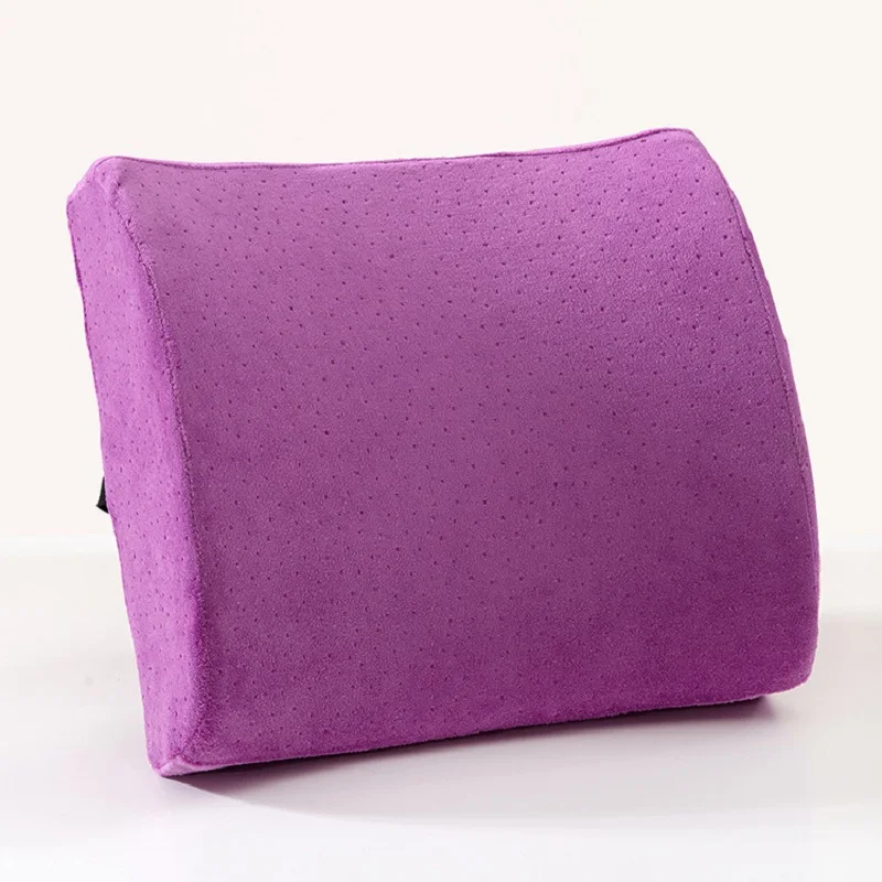 Waist pillow memory cotton back slow rebound high rebound waist against velvet car office seat waist cushion