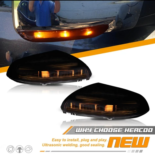 Imagen 2 del producto Luz de Charco de señal de giro de espejo frontal para Dodge Ram 1500 2500, marcador lateral, conjunto de lámpara de luz LED 2010-2018