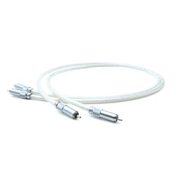 Oyaide FTVS-910 5N Silver Flagship Signal Line With R1729 Rhodim Plated  RCA Male Plug