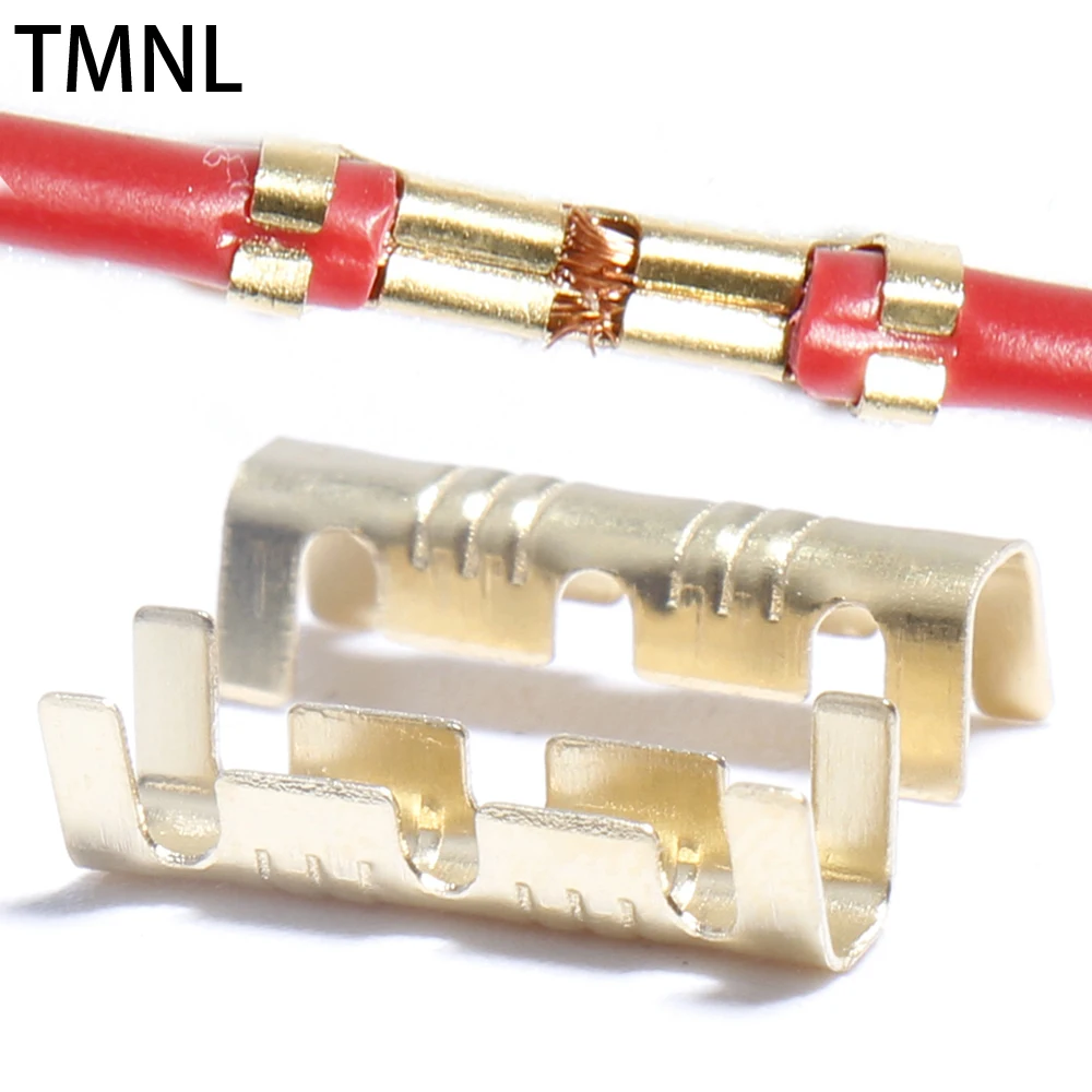 

U shaped terminal cold inserts connector small teeth fascia universal spring gold plug wire crimping connection small Electrical