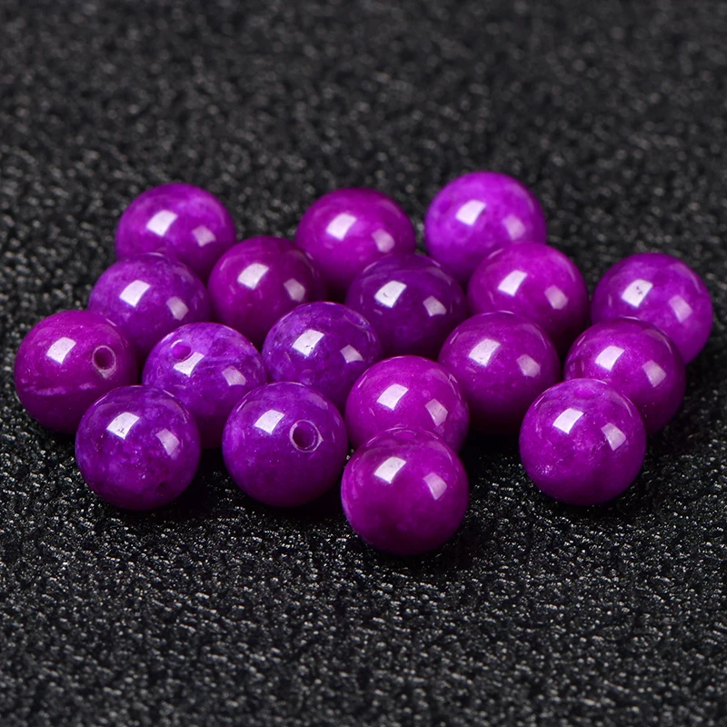 4A Natural Sugilite Quartz Crystal Single Bead DIY Beads Jewelry Making
