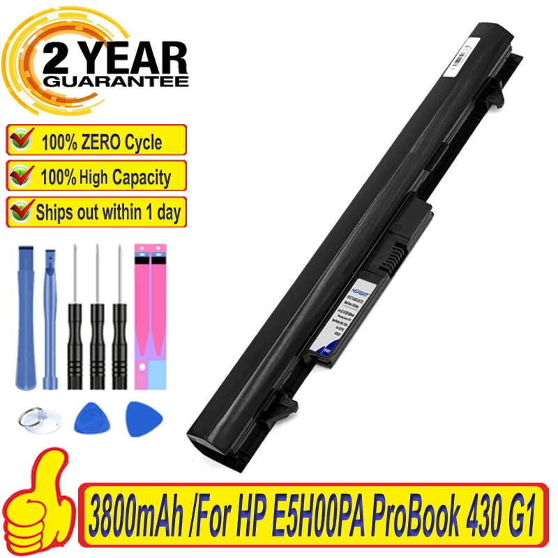 Top Brand 100% New 3800mAh H6L28AA HSTNN-W01C RA04 HSTNN-IB4L Laptop Battery for HP E5H00PA ProBook 430 G1 430 G2 Batteries