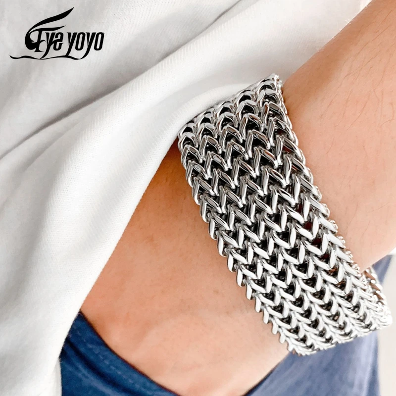 

12/18/30mm Mesh Link Chain Bracelet Men Polished Dubai Gold Colors Bracelets Men Cool Jewelry Accessories Gifts Bangles Armband